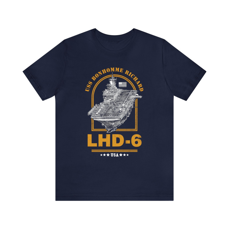 LHD-6 USS Bonhomme Richard Amphibious Assault Ship T-Shirt