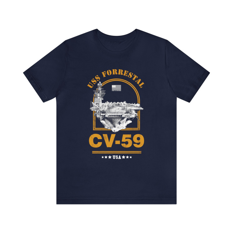 USS Forrestal Aircraft Carrier T-Shirt