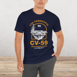 USS Forrestal Aircraft Carrier T-Shirt