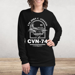 USS John C Stennis Aircraft Carrier Long Sleeve Tee