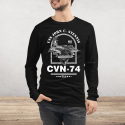 USS John C Stennis Aircraft Carrier Long Sleeve Tee