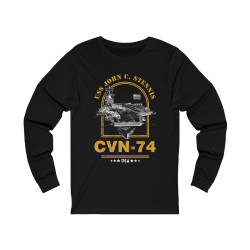 CVN-74 USS John C Stennis Aircraft Carrier Long Sleeve Tee