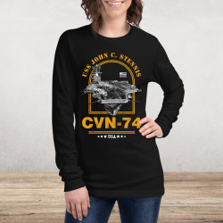 CVN-74 USS John C Stennis Aircraft Carrier Long Sleeve Tee