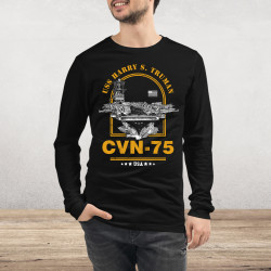 CVN-75 USS Harry S Truman Aircraft Carrier Long Sleeve Tee