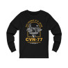 CVN-77 USS George HW Bush Aircraft Carrier Long Sleeve Tee