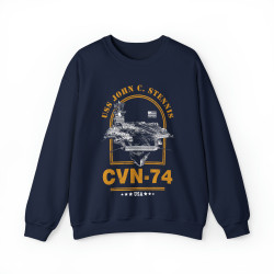 CVN-74 USS John C Stennis Aircraft Carrier Sweatshirt