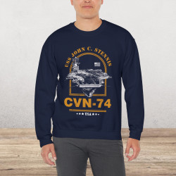 CVN-74 USS John C Stennis Aircraft Carrier Sweatshirt