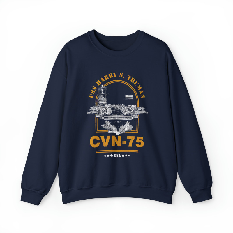 CVN-75 USS Harry S Truman Aircraft Carrier Sweatshirt