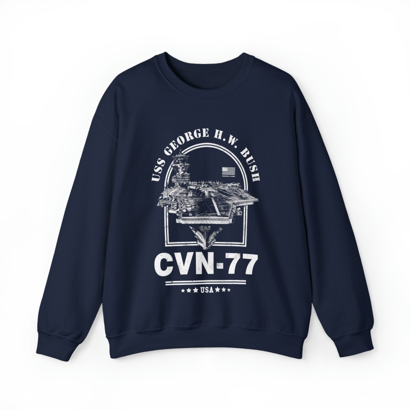 USS George HW Bush Aircraft Carrier Sweatshirt