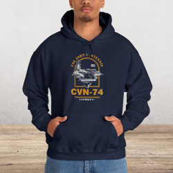 CVN-74 USS John C Stennis Aircraft Carrier Hoodie