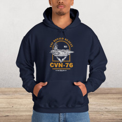 CVN-76 USS Ronald Reagan Aircraft Carrier Hoodie