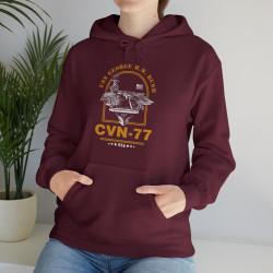 CVN-77 USS George HW Bush Aircraft Carrier Hoodie