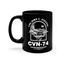 USS John C Stennis Aircraft Carrier Mug (11oz)