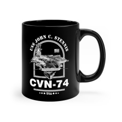 USS John C Stennis Aircraft Carrier Mug (11oz)