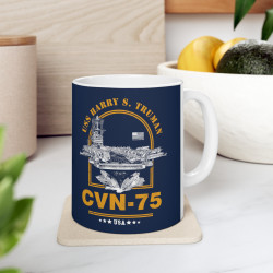 CVN-75 USS Harry S Truman Aircraft Carrier Mug (11oz)