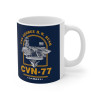 CVN-77 USS George HW Bush Aircraft Carrier Mug (11oz)