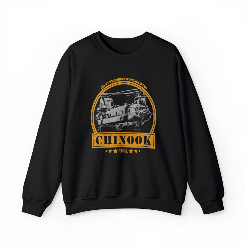 CH-47 Chinook Helicopter Sweatshirt