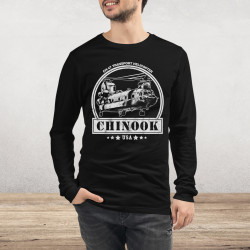 Chinook Transport Helicopter Long Sleeve Tee