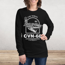 USS Nimitz Aircraft Carrier Long Sleeve Tee