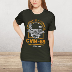 CVN-69 USS Dwight D Eisenhower Aircraft Carrier T-Shirt