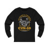 CVN-69 USS Dwight D Eisenhower Aircraft Carrier Long Sleeve Tee