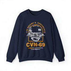 CVN-69 USS Dwight D Eisenhower Aircraft Carrier Sweatshirt