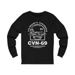 USS Dwight D Eisenhower Aircraft Carrier Long Sleeve Tee