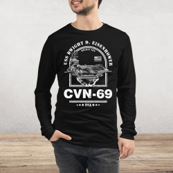 USS Dwight D Eisenhower Aircraft Carrier Long Sleeve Tee