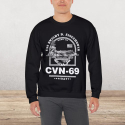 USS Dwight D Eisenhower Aircraft Carrier Sweatshirt