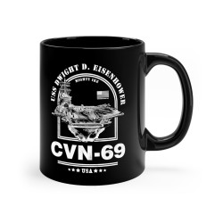 USS Dwight D Eisenhower Aircraft Carrier Mug (11oz)