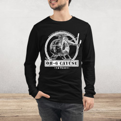 OH-6 Cayuse "Loach" Light Observation Helicopter Long Sleeve Tee