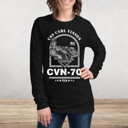 USS Carl Vinson Aircraft Carrier Long Sleeve Tee