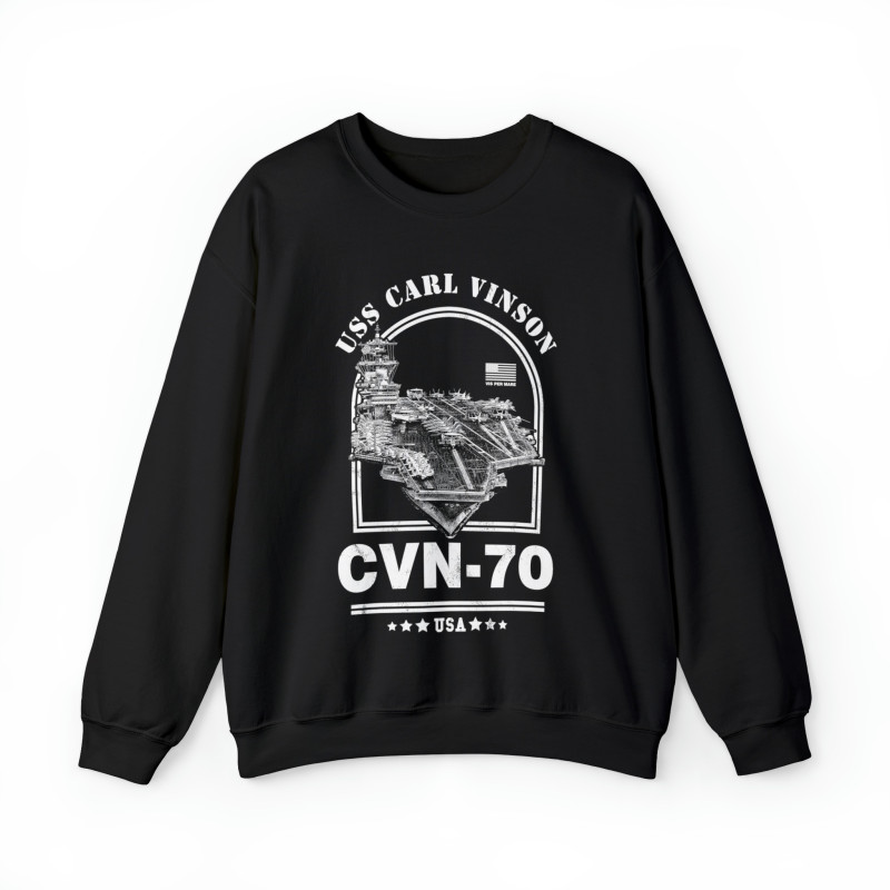 USS Carl Vinson Aircraft Carrier Sweatshirt