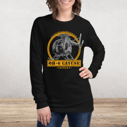 OH-6 Cayuse "Loach" Helicopter Long Sleeve Tee