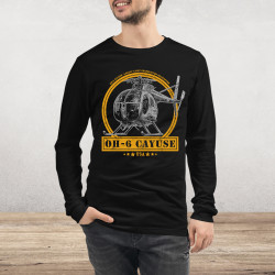 OH-6 Cayuse "Loach" Helicopter Long Sleeve Tee