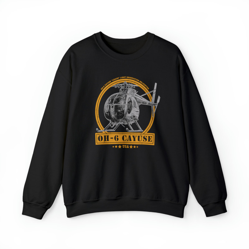 OH-6 Cayuse "Loach" Helicopter Sweatshirt