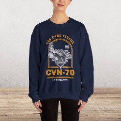 CVN-70 USS Carl Vinson Aircraft Carrier Sweatshirt