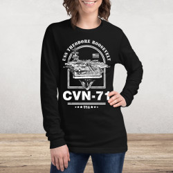 USS Theodore Roosevelt Aircraft Carrier Long Sleeve Tee