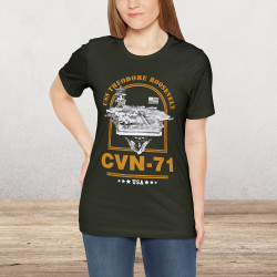 CVN-71 USS Theodore Roosevelt Aircraft Carrier T-Shirt