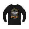 CVN-71 USS Theodore Roosevelt Aircraft Carrier Long Sleeve Tee