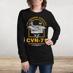 CVN-71 USS Theodore Roosevelt Aircraft Carrier Long Sleeve Tee