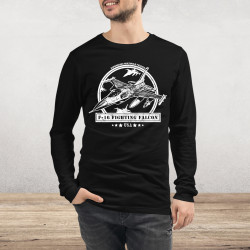 F-16 Fighting Falcon Aircraft Long Sleeve Tee