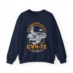 CVN-72 USS Abraham Lincoln Aircraft Carrier Sweatshirt