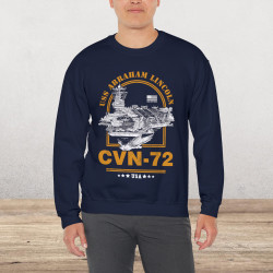 CVN-72 USS Abraham Lincoln Aircraft Carrier Sweatshirt