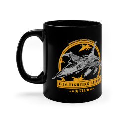 F-16 Fighting Falcon Multirole Fighter Aircraft Mug (11oz)