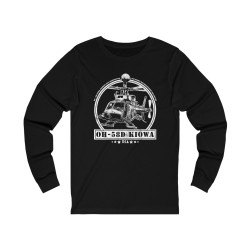 OH-58D Kiowa Helicopter Long Sleeve Tee