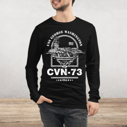 USS George Washington Aircraft Carrier Long Sleeve Tee