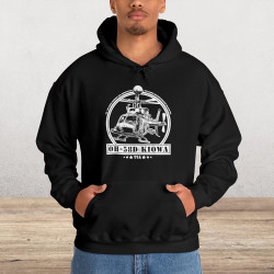 OH-58D Kiowa Helicopter Hoodie